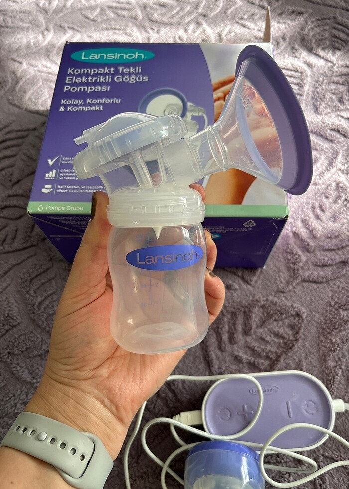 Lansinoh elektrikli göğüs pompası - Görsel 2