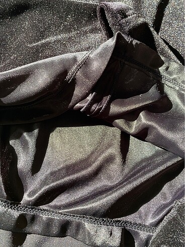 MNG Suit şık kadife tül detaylı elbise - Görsel 9