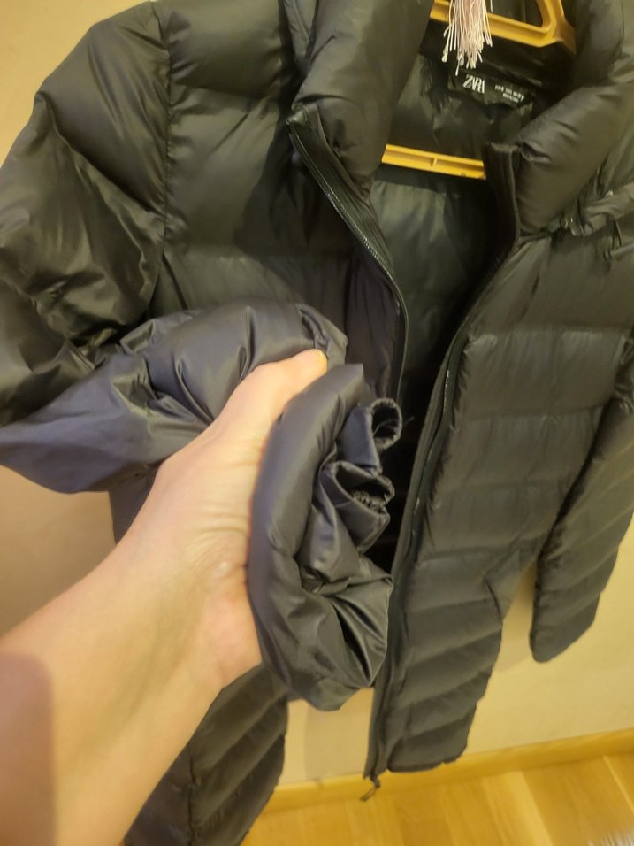 ZARA KUŞ TÜYÜ MONT - Görsel 4