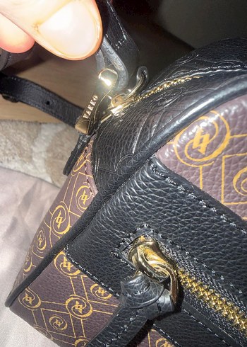 Vakko Kahverengi Deri Kadın Çanta - Görsel 3