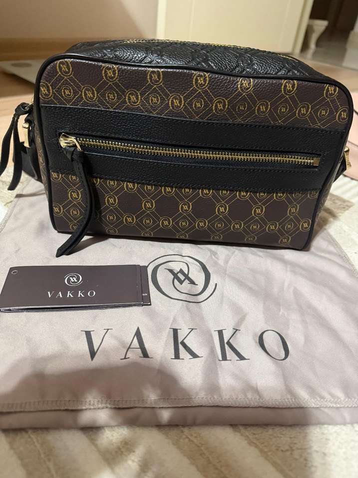 Vakko Kahverengi Deri Kadın Çanta - Görsel 4