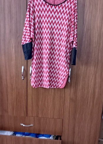 Pembe Renkli Uzun Kollu Triko Tunik