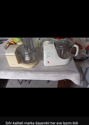 Dayanıklı İkili Blender ve Doğrayıcı Seti