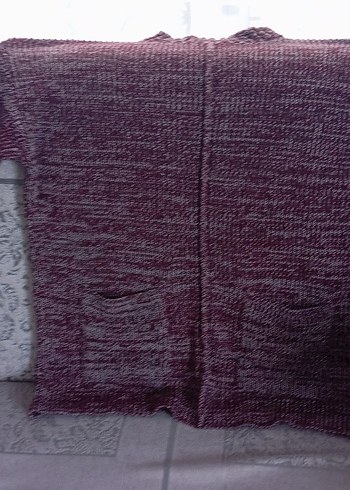 Gri Kadın Triko Kazak, Yuvarlak Yaka, Rahat Kesim - Görsel 3