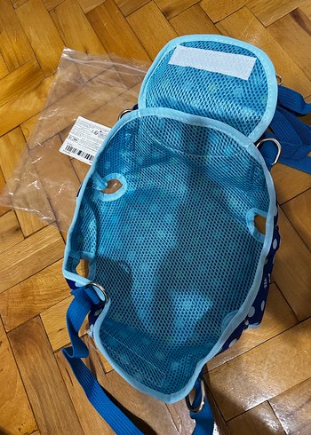 Renkli Desenli Mavi kedi köpek Çantası - Görsel 4