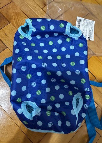 Renkli Desenli Mavi kedi köpek Çantası - Görsel 2