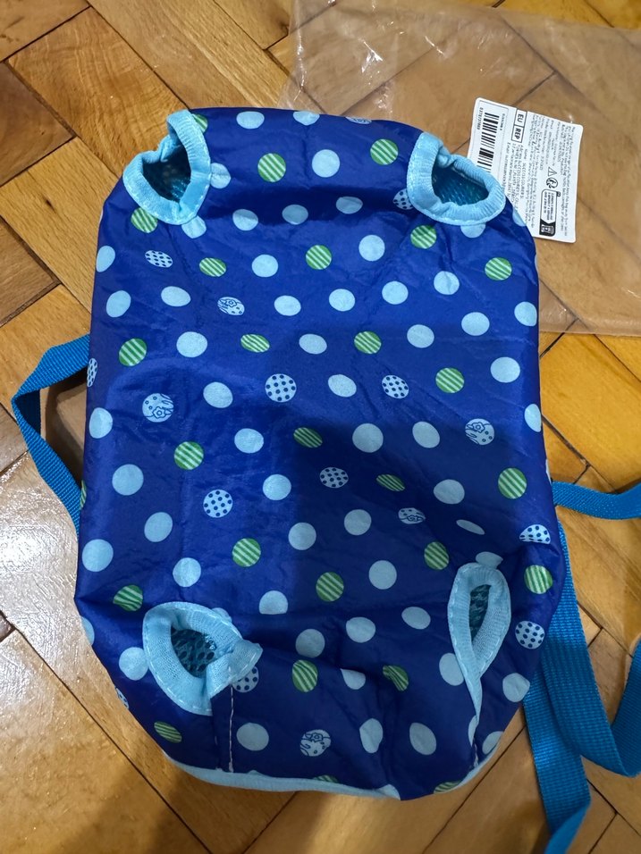 Renkli Desenli Mavi kedi köpek Çantası - Görsel 2