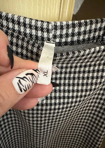 Gri Kareli salopet - Görsel 4