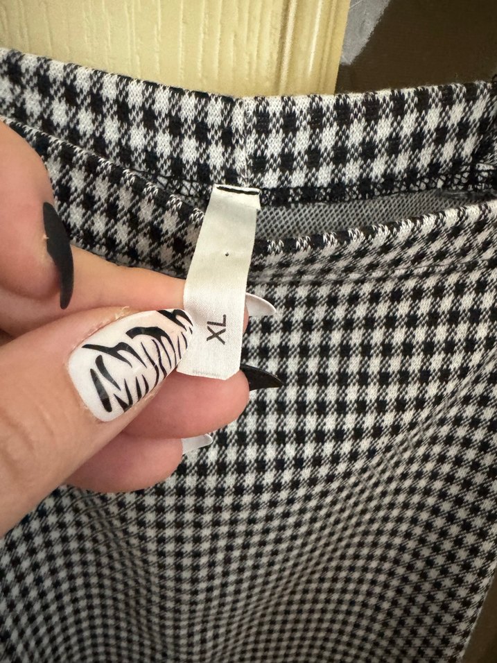 Gri Kareli salopet - Görsel 4