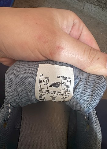 Gri Spor Ayakkabı Velcro Detaylı - Görsel 3