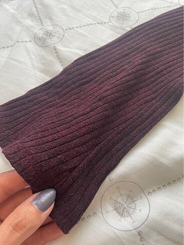 s Beden bordo Renk Bershka triko elbise