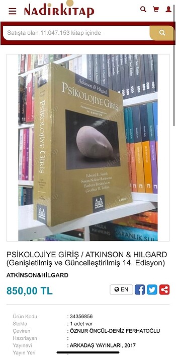 Beden Renk Psikolojiye Giriş - Edward E. Smith Susan Nolen-Hoeksema Barbara