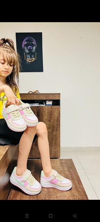 Kız çocuk spor ayakkabı