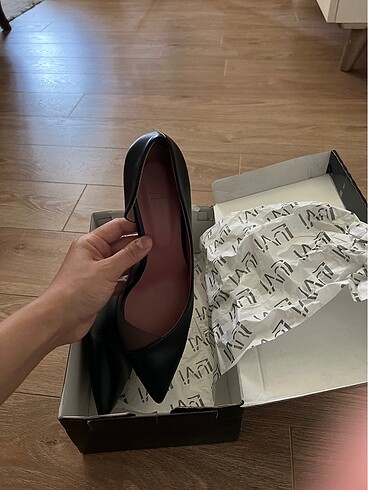40 Beden siyah Renk Luvishoes Siyah Stiletto