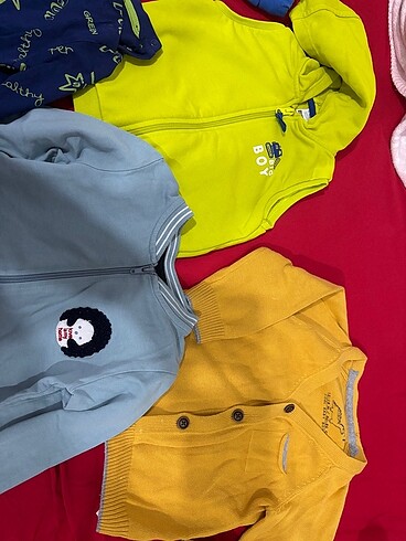 1 Yaş Beden Erkek bebek sweat ceket yelek