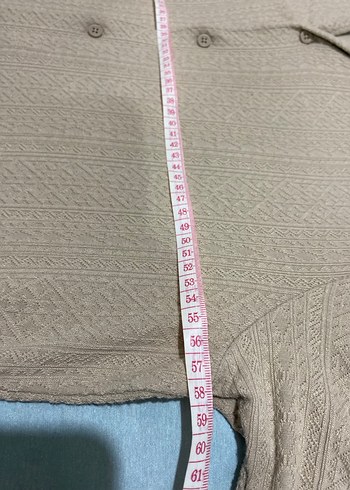 Bej Kısa Kollu Keten Erkek Gömlek - Görsel 4