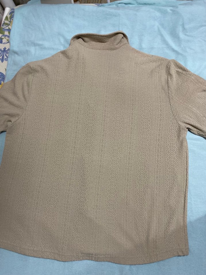 Bej Kısa Kollu Keten Erkek Gömlek - Görsel 2