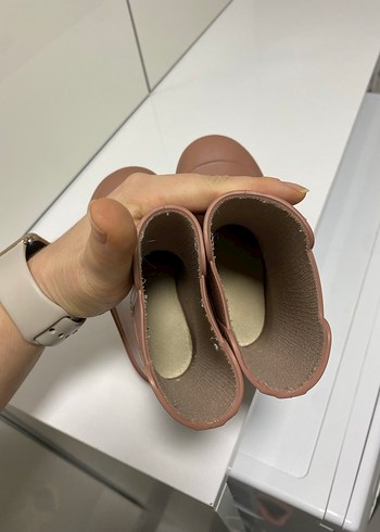 Kız Çocuk Kahverengi Kauçuk Bot - Görsel 5