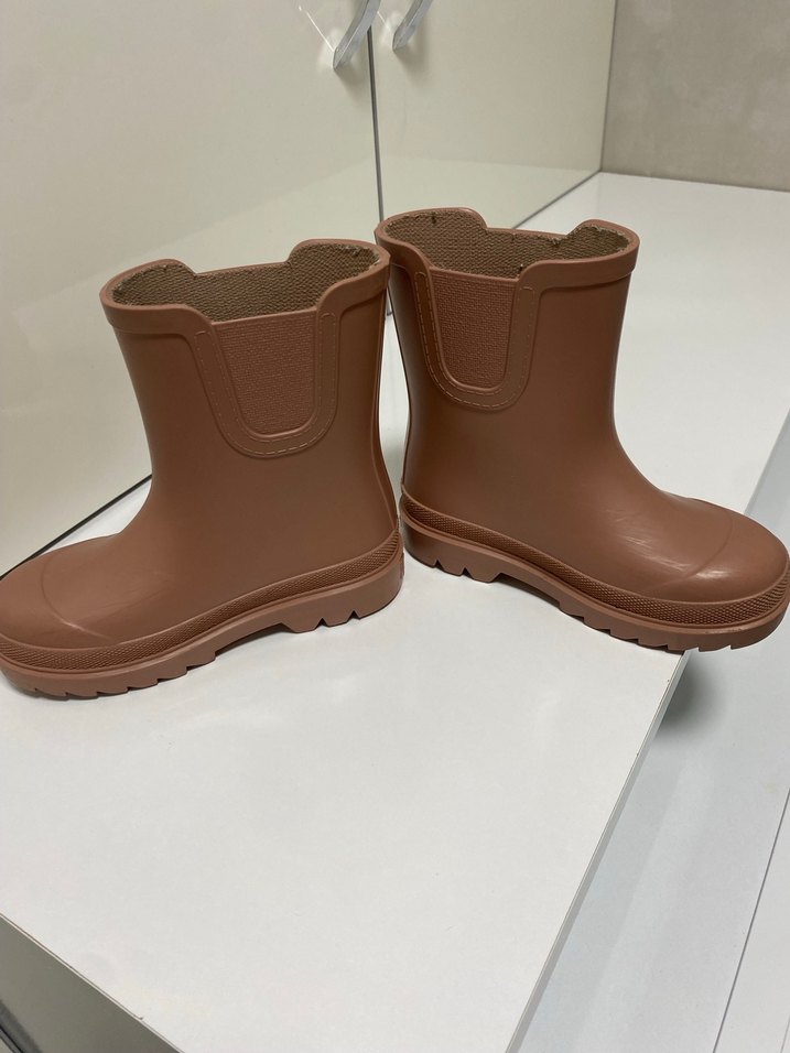 Kız Çocuk Kahverengi Kauçuk Bot - Görsel 4