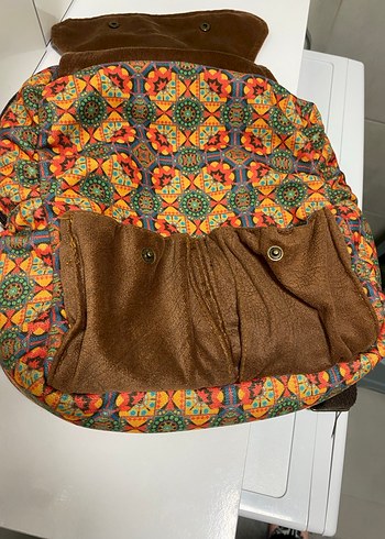 Nakışlı Bohem Mini Sırt Çantası - Görsel 4