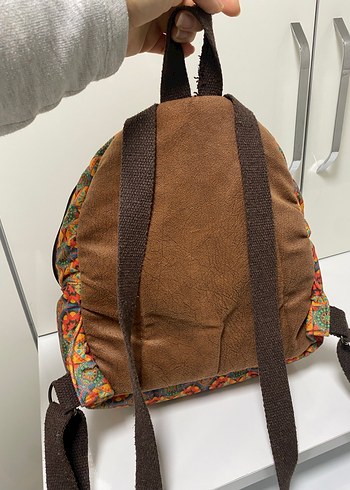 Nakışlı Bohem Mini Sırt Çantası - Görsel 2