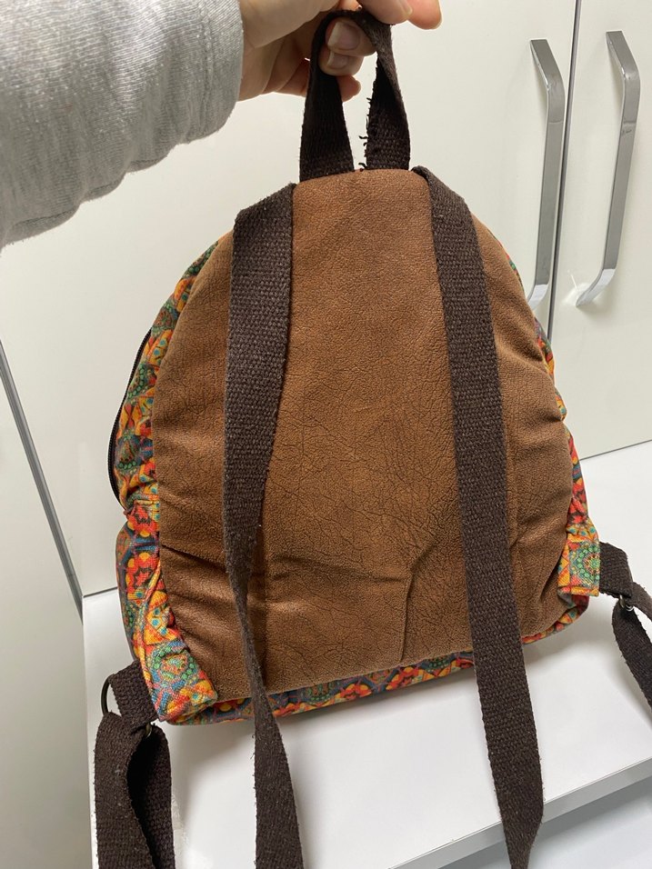 Nakışlı Bohem Mini Sırt Çantası - Görsel 2