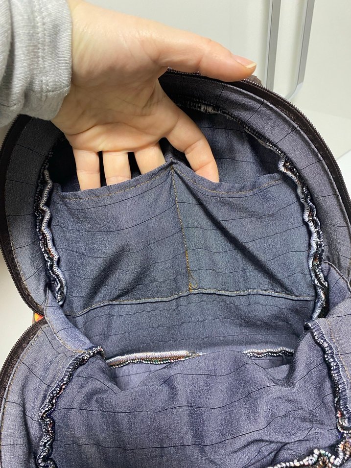 Nakışlı Bohem Mini Sırt Çantası - Görsel 5