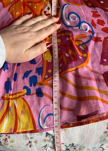 Uzun Kollu Bohem Renkli Batik Gömlek - Görsel 6