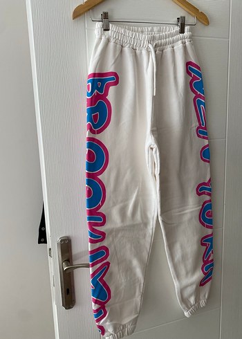 Beyaz Renkli Baskılı Kadın eşofman takımı - Görsel 6