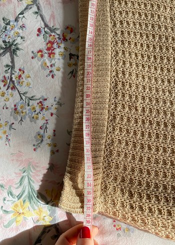 Bej Uzun Örgü Kadın Etek - Görsel 5