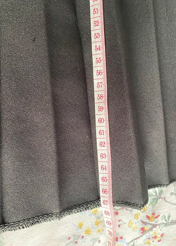 Siyah Pilili Uzun Kadın Etek - Görsel 4