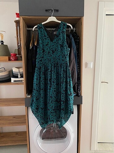 xl Beden yeşil Renk Elbise