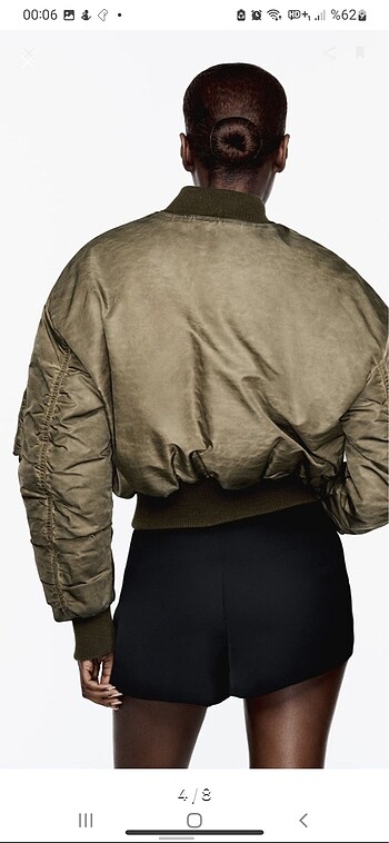 xs Beden haki Renk Zara bomber ceket