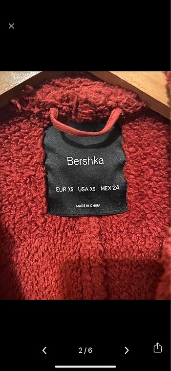 Bershka kürklü mont
