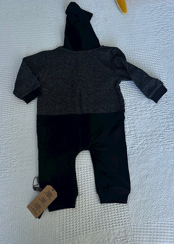 Siyah Fermuarlı Erkek Bebek Tulum - Görsel 4