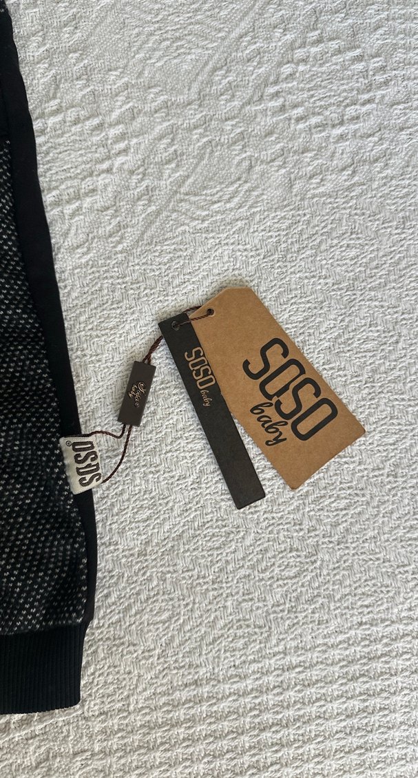 Siyah Fermuarlı Erkek Bebek Tulum - Görsel 3