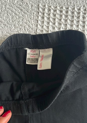 Kız Çocuk Siyah Pamuklu Tayt - Görsel 2