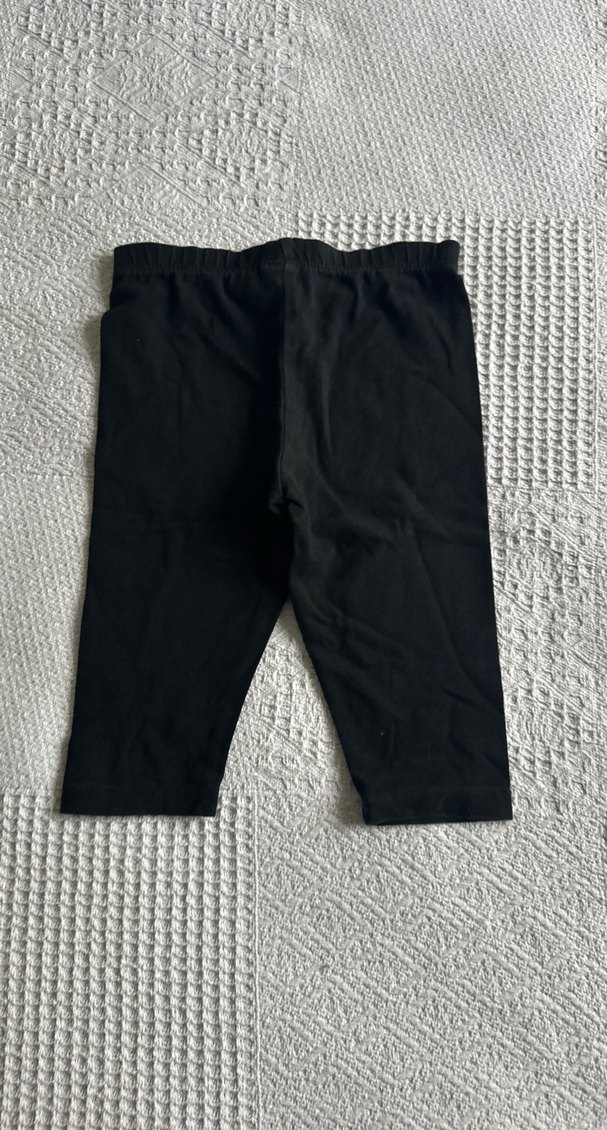 Kız Çocuk Siyah Pamuklu Tayt - Görsel 3