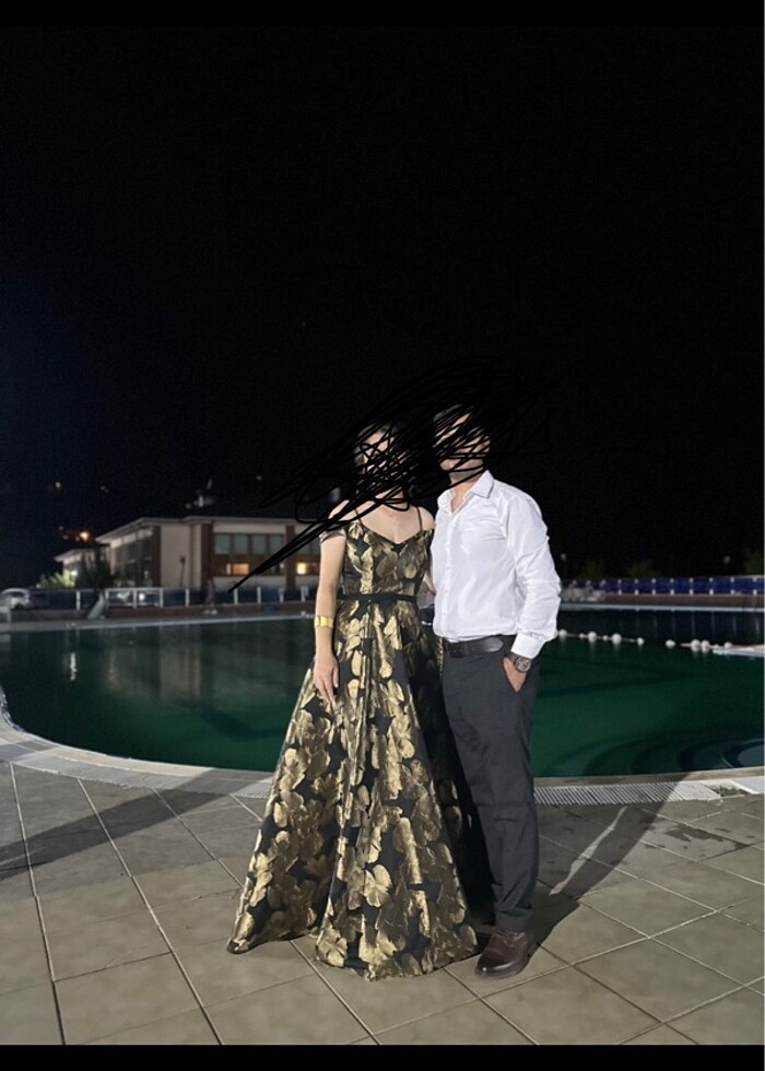 Oleg cassini elbise - Görsel 3