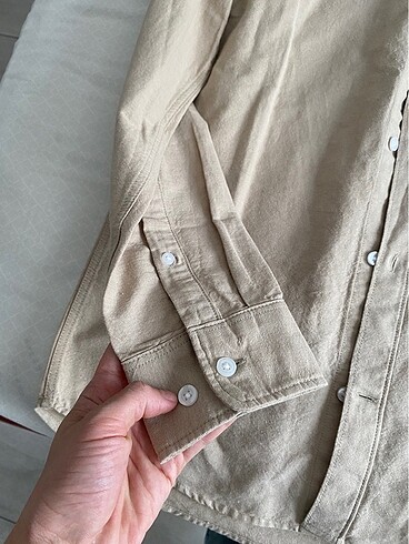 H&m keten gömlek - Görsel 3