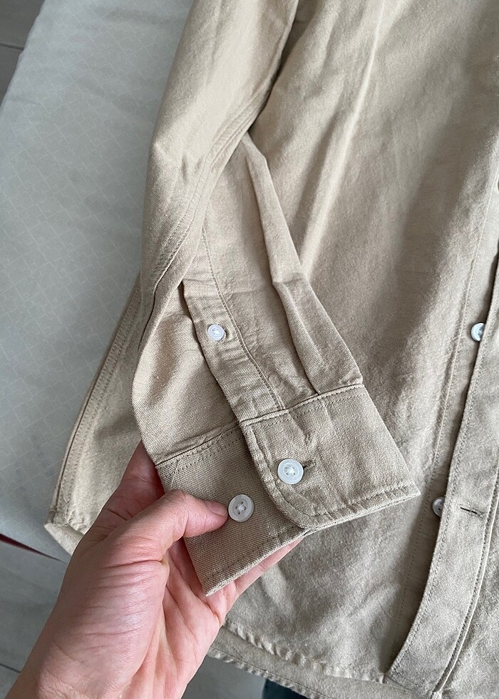 H&m keten gömlek - Görsel 3