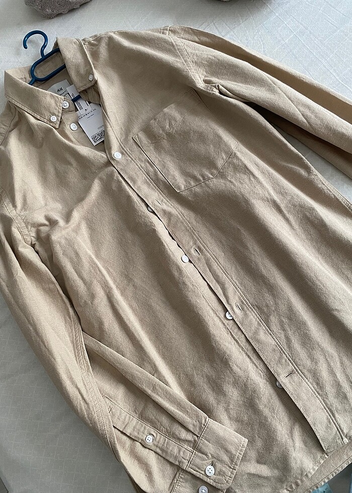 H&m keten gömlek - Görsel 2