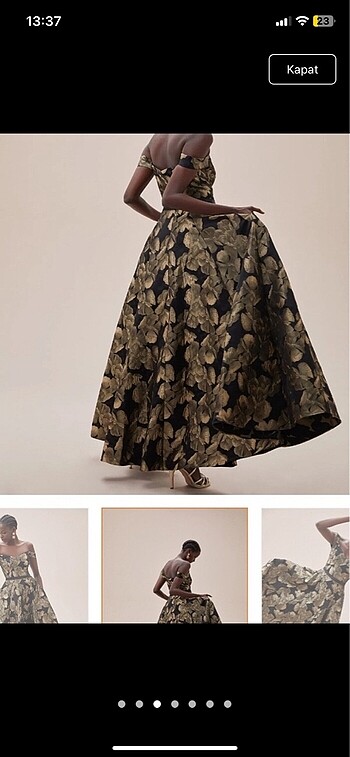 Oleg cassini elbise - Görsel 5