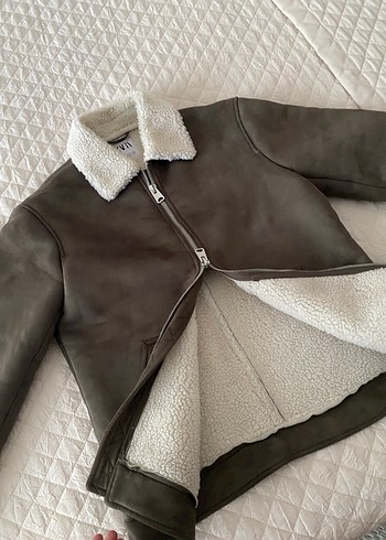 Kürklü Süet erkek Ceket - Görsel 3