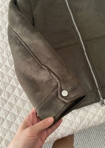 Kürklü Süet erkek Ceket - Görsel 4