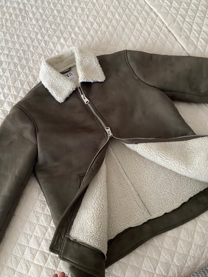 Kürklü Süet erkek Ceket - Görsel 3