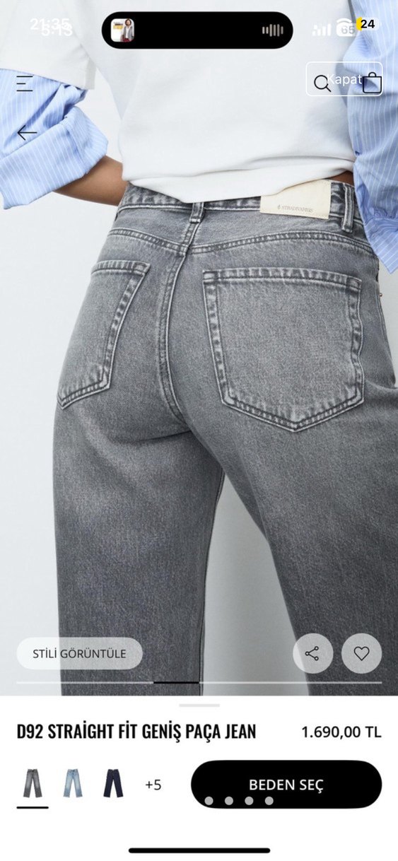 Stradivarius jean - Görsel 3