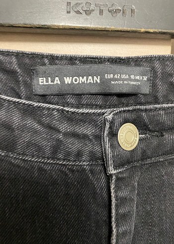 Kadın Bol Kesim Midi Kot Pantolon - Görsel 2