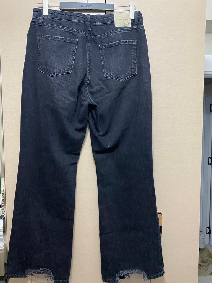 Kadın Bol Kesim Midi Kot Pantolon - Görsel 3