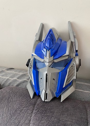 Mavi Gri Robot Baş Aksiyon Figürü